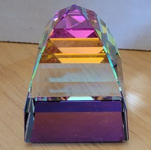 Swarovski Crystal Pyramid Figurine Paperweight